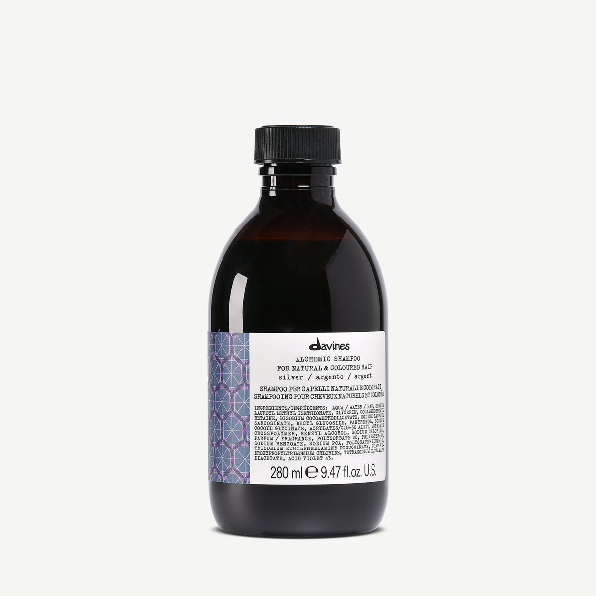 Davines ALCHEMIC Shampoo Silver 秘銀補色洗頭水 280ml - MAU LEI HAIR PRODUCT