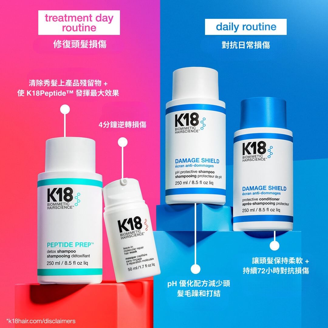 K18 Biomimetic Hairscinece Peptide Prep Detox Shampoo 深層清潔洗頭水 - MAU LEI HAIR PRODUCT